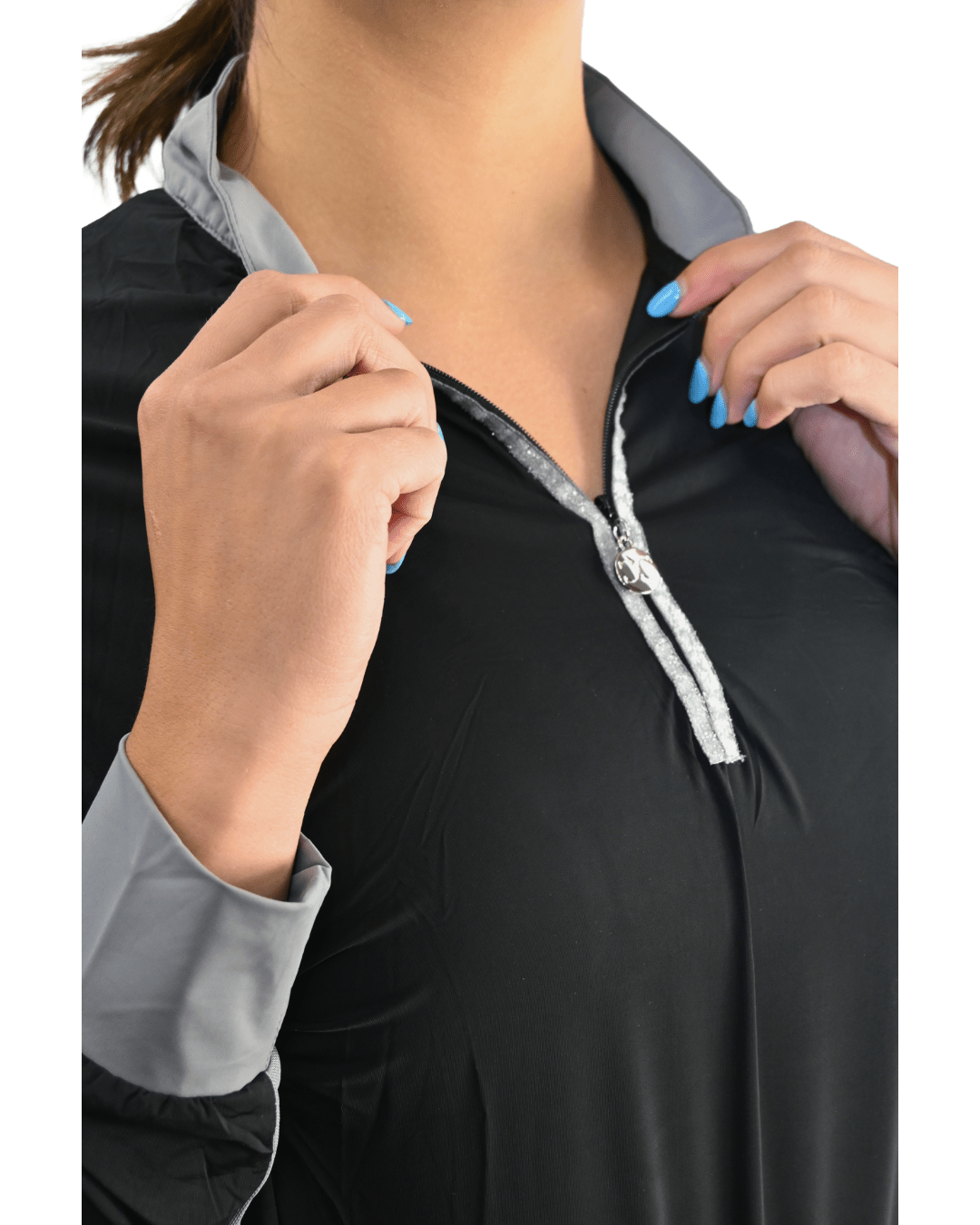 CorrectConnect Cool and Comfortable Black Sun Shirt with Glitter Bars - CorrectConnect - Equiluxe Tack