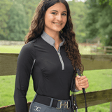 CorrectConnect Cool and Comfortable Black Sun Shirt with Glitter Bars - CorrectConnect - Equiluxe Tack