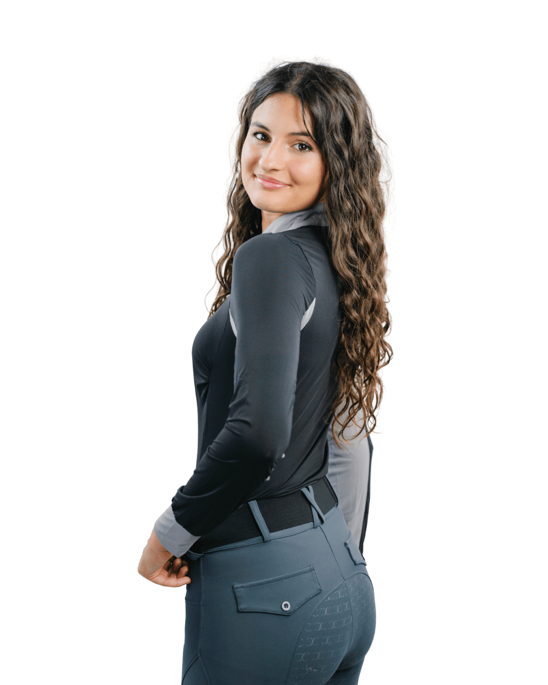 CorrectConnect Cool and Comfortable Black Sun Shirt with Glitter Bars - CorrectConnect - Equiluxe Tack