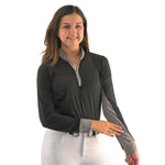CorrectConnect Cool and Comfortable Black Sun Shirt with Glitter Bars - CorrectConnect - Equiluxe Tack