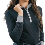 CorrectConnect Cool and Comfortable Black Sun Shirt with Glitter Bars - CorrectConnect - Equiluxe Tack