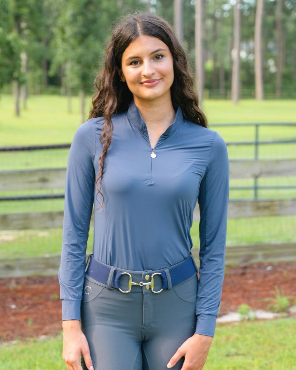 CorrectConnect Cool and Comfortable Navy Sun Shirt - CorrectConnect - Equiluxe Tack