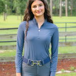 CorrectConnect Cool and Comfortable Navy Sun Shirt - CorrectConnect - Equiluxe Tack