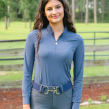CorrectConnect Cool and Comfortable Navy Sun Shirt - CorrectConnect - Equiluxe Tack