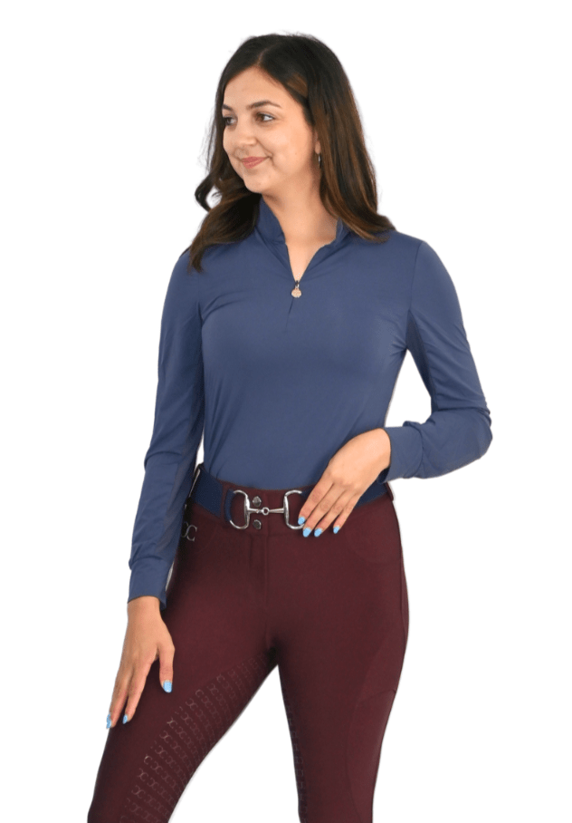 CorrectConnect Cool and Comfortable Navy Sun Shirt - CorrectConnect - Equiluxe Tack