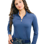 CorrectConnect Cool and Comfortable Navy Sun Shirt - CorrectConnect - Equiluxe Tack