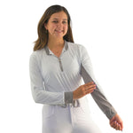 CorrectConnect Cool and Comfortable White Sun Shirt with Glitter Bars - CorrectConnect - Equiluxe Tack