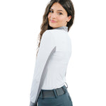 CorrectConnect Cool and Comfortable White Sun Shirt with Glitter Bars - CorrectConnect - Equiluxe Tack