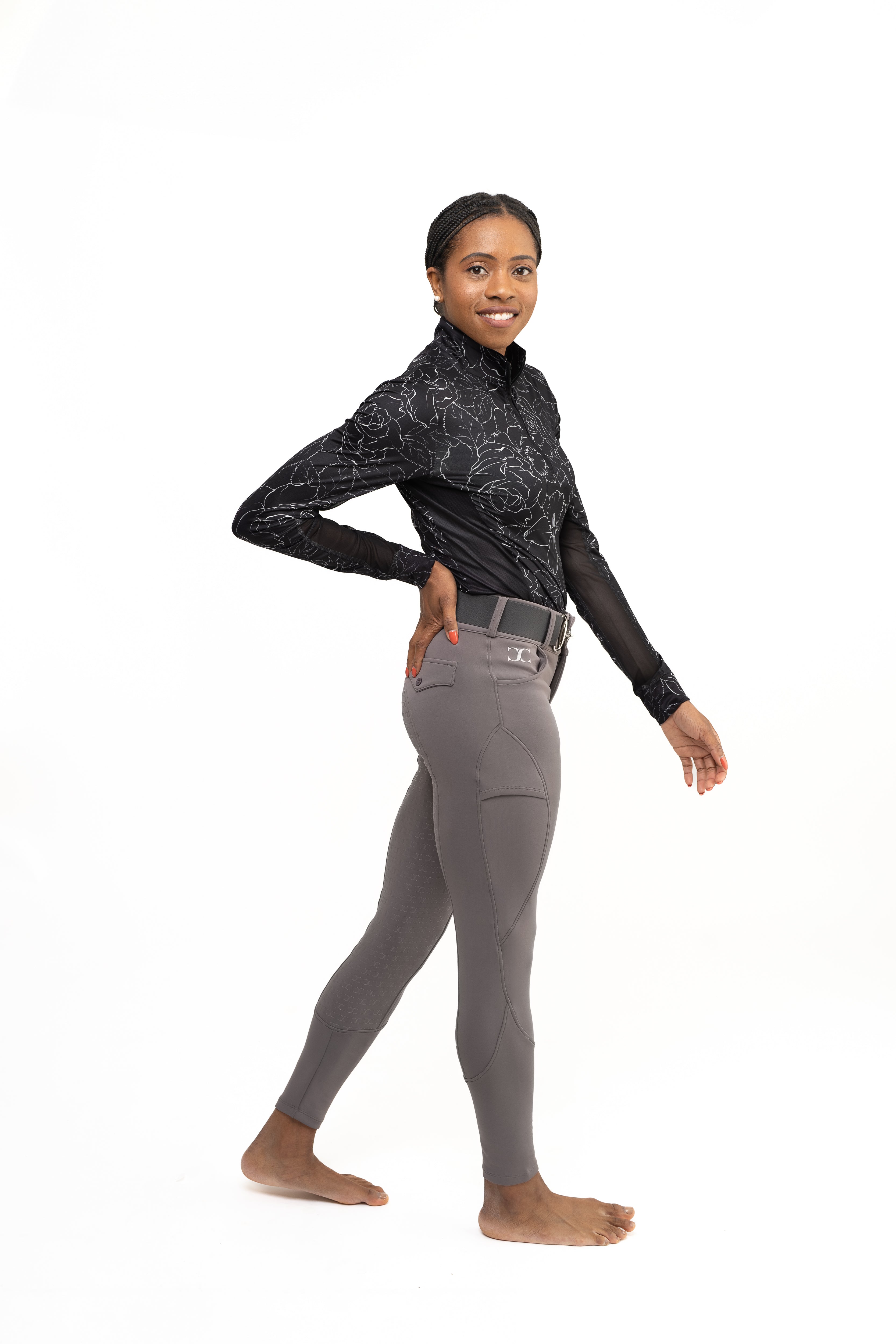 CorrectConnect Dove Grey Mid - Weight Winter Full Seat Breeches - CorrectConnect - Equiluxe Tack