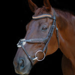 CorrectConnect Gold Accented Figure 8 Bridle with Gold Browband - CorrectConnect - Equiluxe Tack