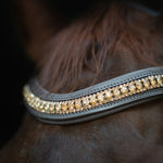 CorrectConnect Gold Accented Figure 8 Bridle with Gold Browband - CorrectConnect - Equiluxe Tack