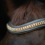 CorrectConnect Gold Accented Figure 8 Bridle with Gold Browband - CorrectConnect - Equiluxe Tack