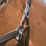 CorrectConnect Magna Halter ™ in Black with Fleece Noseband and Leather Breakaway - CorrectConnect - Equiluxe Tack