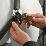 CorrectConnect Magna Halter ™ in Black with Fleece Noseband and Leather Breakaway - CorrectConnect - Equiluxe Tack