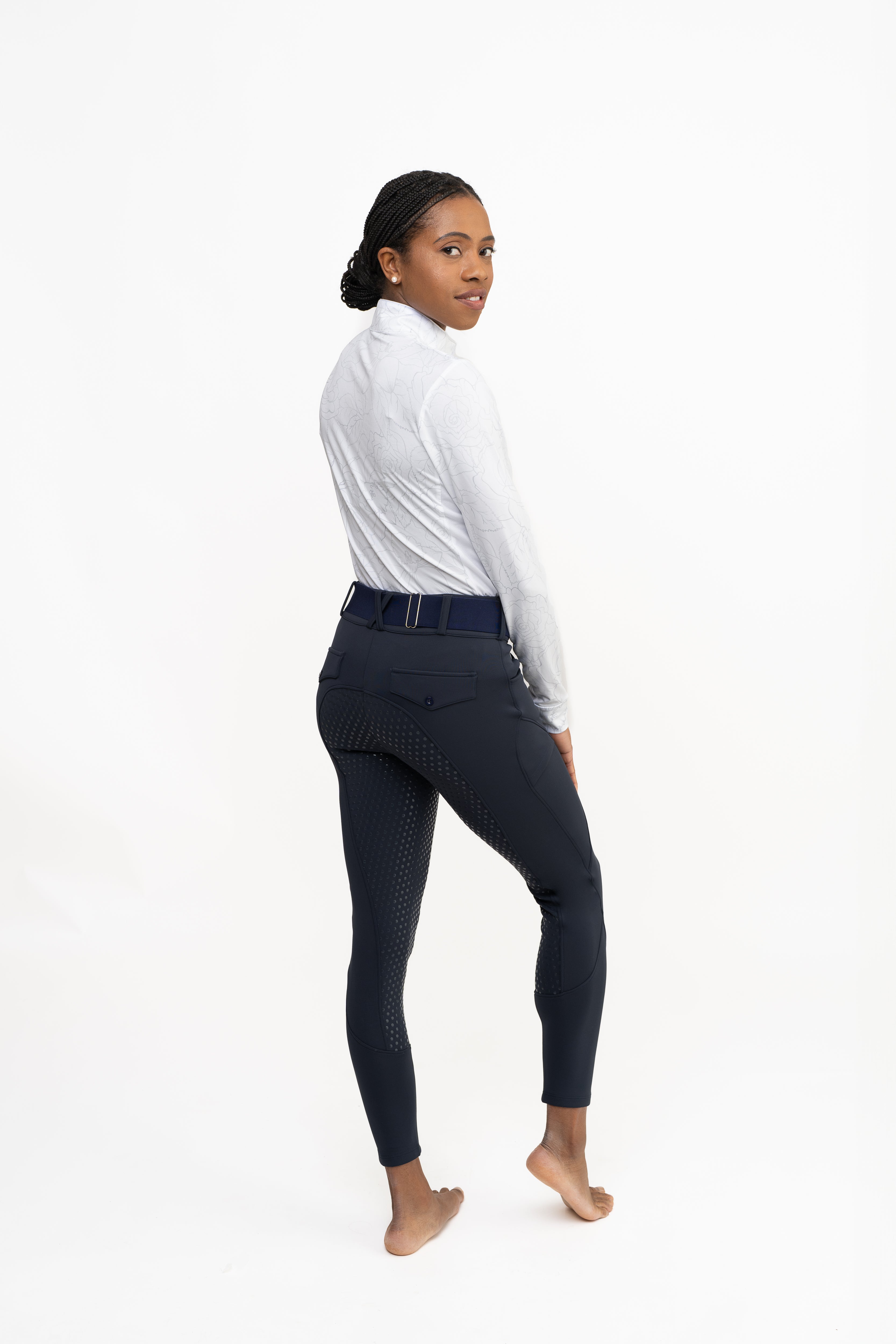 CorrectConnect Navy Blue Mid - Weight Winter Full Seat Breeches - CorrectConnect - Equiluxe Tack