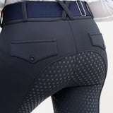 CorrectConnect Navy Blue Mid - Weight Winter Full Seat Breeches - CorrectConnect - Equiluxe Tack