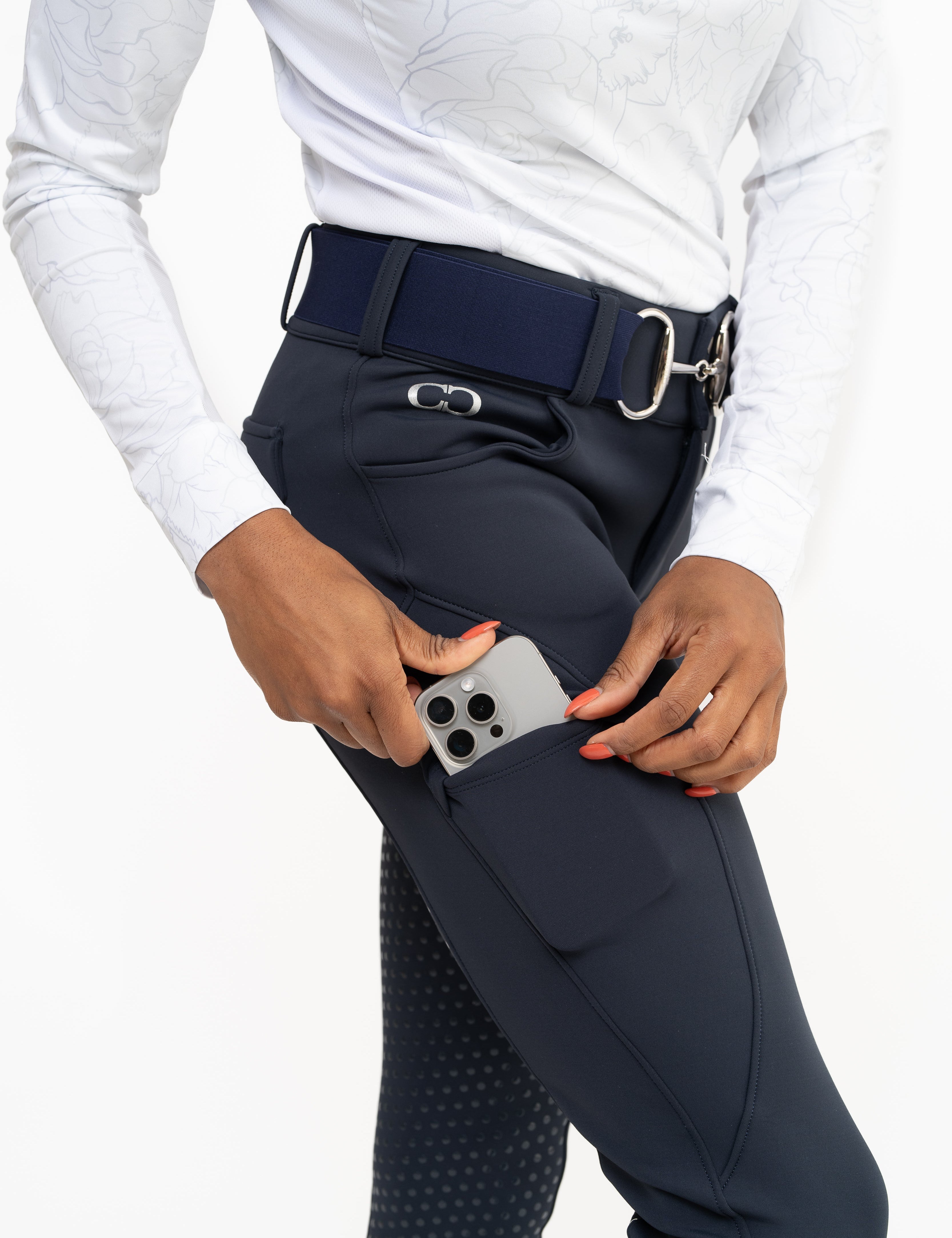CorrectConnect Navy Blue Mid - Weight Winter Full Seat Breeches - CorrectConnect - Equiluxe Tack