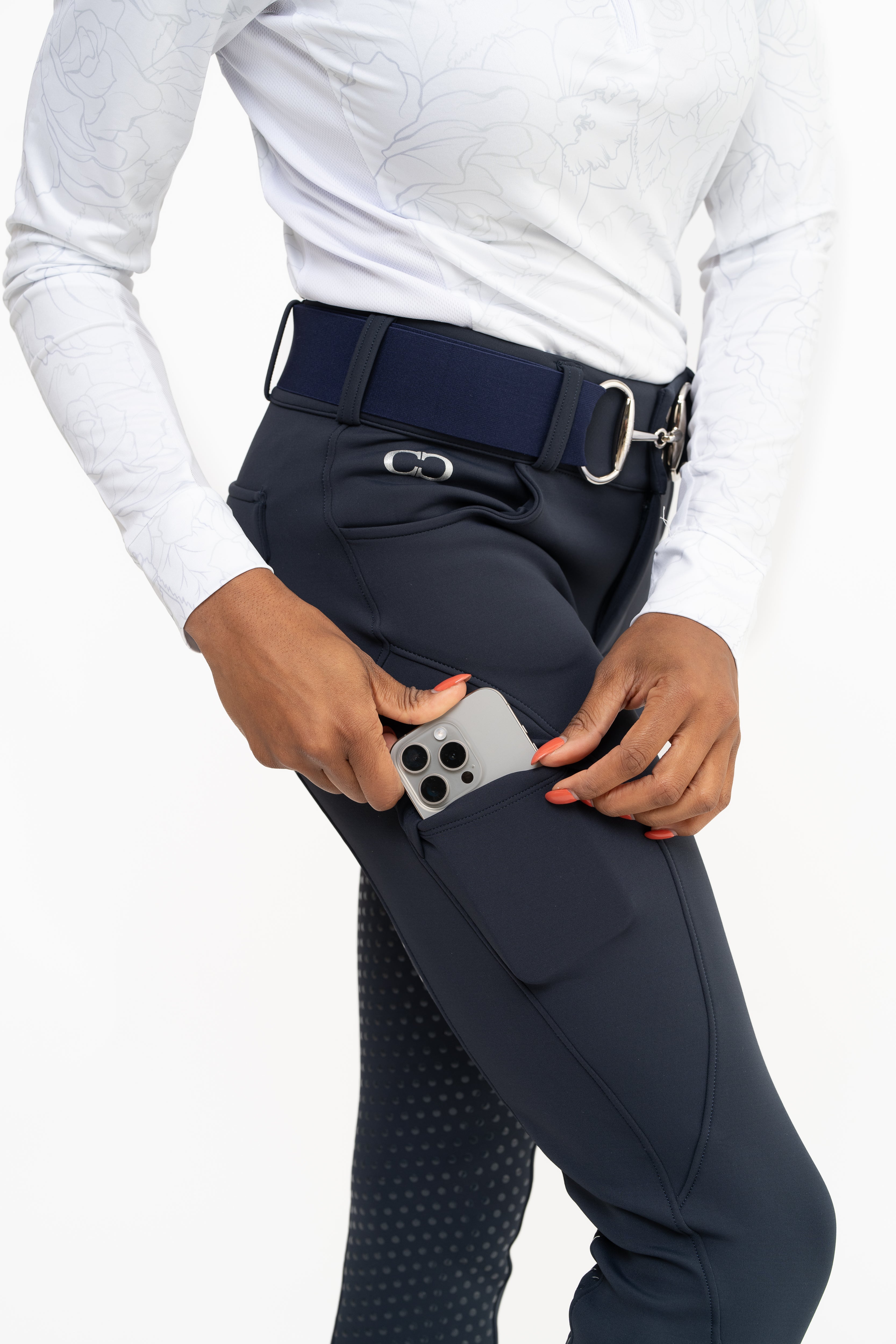 CorrectConnect Navy Blue Mid - Weight Winter Full Seat Breeches - CorrectConnect - Equiluxe Tack