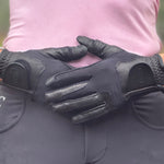 CorrectConnect Tackified Copper Tech™️ Leather Premium Riding Glove in Black - CorrectConnect - Equiluxe Tack