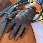 CorrectConnect Tackified Copper Tech™️ Leather Premium Riding Glove in Black - CorrectConnect - Equiluxe Tack