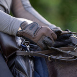 CorrectConnect Tackified Copper Tech™️ Leather Premium Riding Glove in Brown - CorrectConnect - Equiluxe Tack