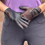 CorrectConnect Tackified Copper Tech™️ Leather Premium Riding Glove in Brown - CorrectConnect - Equiluxe Tack