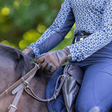 CorrectConnect Tackified Copper Tech™️ Leather Premium Riding Glove in Brown - CorrectConnect - Equiluxe Tack