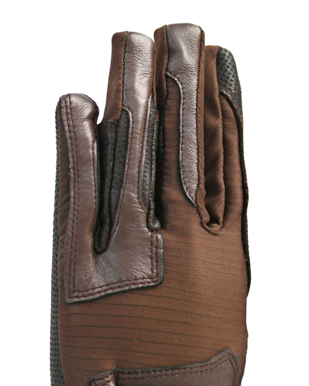 CorrectConnect Tackified Copper Tech™️ Leather Premium Riding Glove in Brown - CorrectConnect - Equiluxe Tack