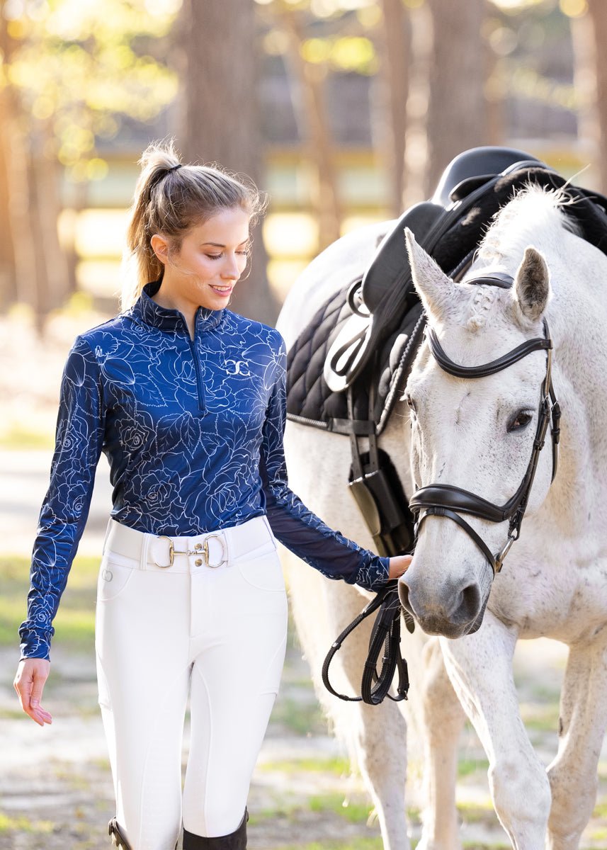 CorrectConnect White Just Right Summer Breeches + Free Bit Belt - CorrectConnect - Equiluxe Tack