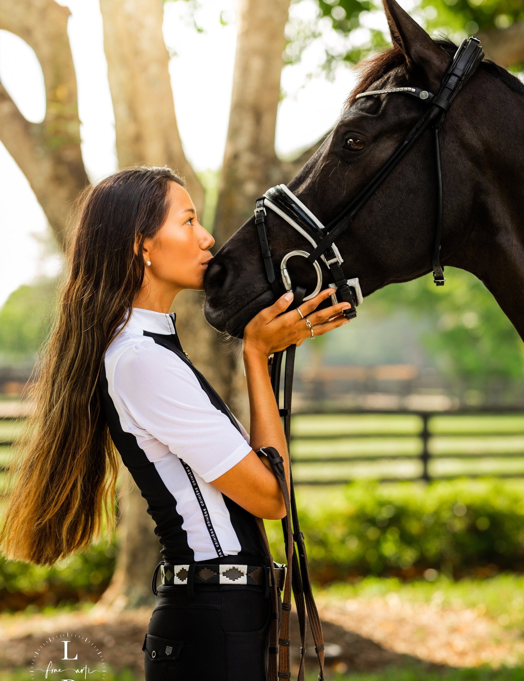 Crinière Alex Checkmate Half Sleve Shirt - Black & White - CriniereLife - Equiluxe Tack