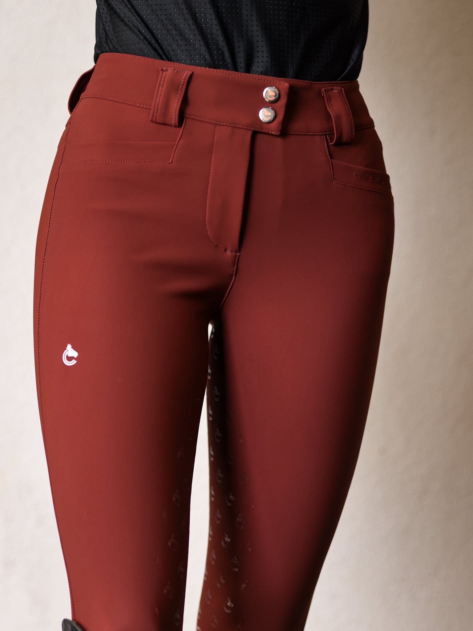 CRINIĒRE Alice Full Seat Lightweight Breeches | Burgundy - C R I N I Ē R E - Equiluxe Tack