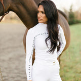 Crinière All White Estella Riding Shirt - CriniereLife - Equiluxe Tack