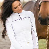 Crinière All White Estella Riding Shirt - CriniereLife - Equiluxe Tack