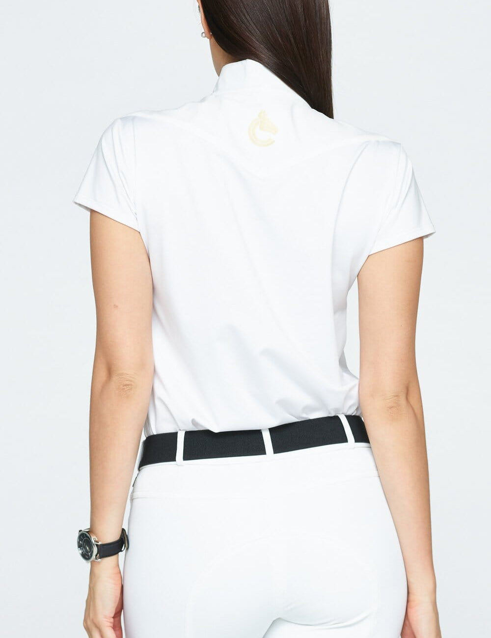 Crinière All White Margot SS Show Shirt - CriniereLife - Equiluxe Tack