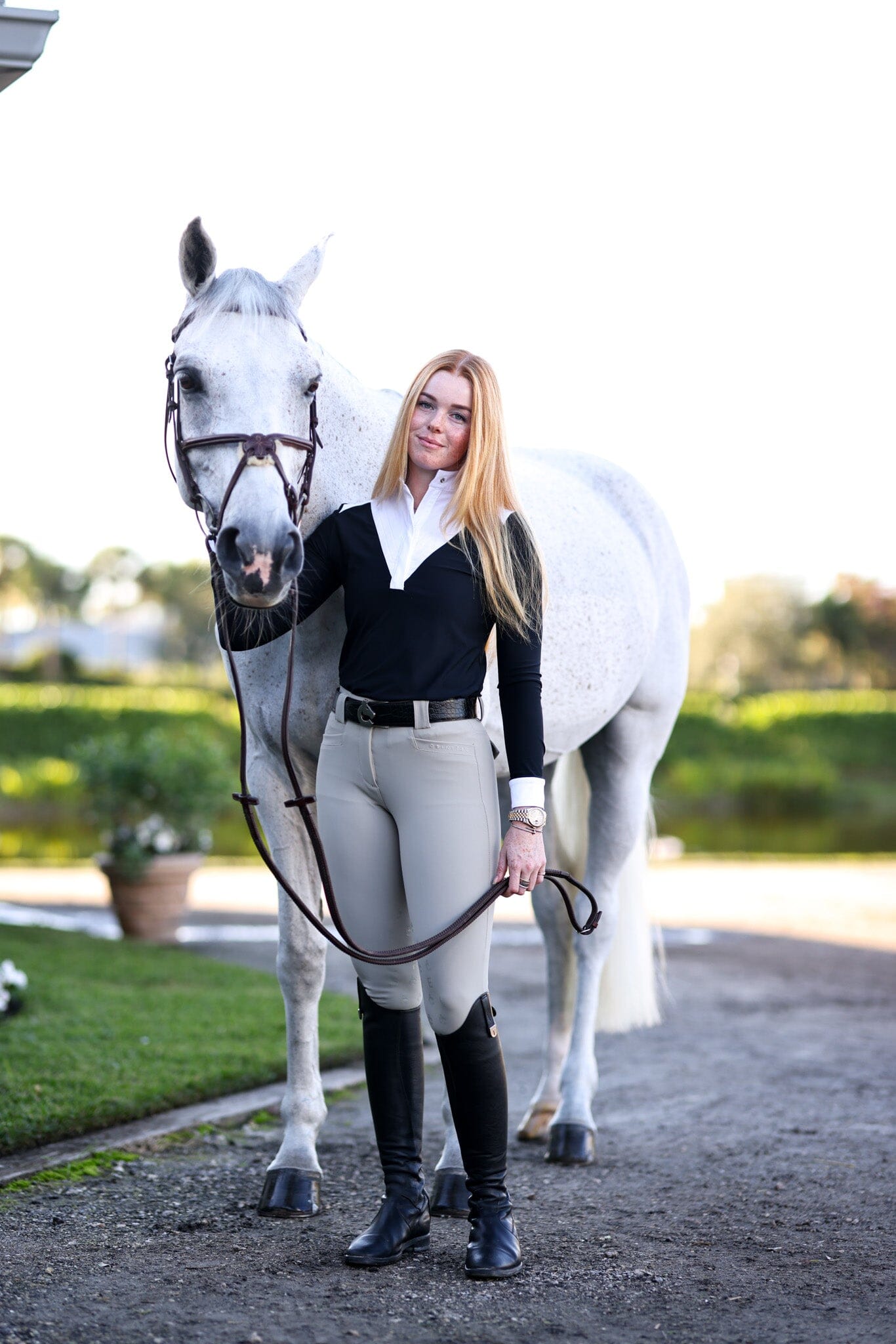 CRINIĒRE Amelie Show Shirt | Black - C R I N I Ē R E - Equiluxe Tack
