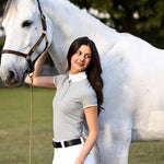 CRINIĒRE Bella Short Sleeve Show Shirt | Dove Gray - C R I N I Ē R E - Equiluxe Tack