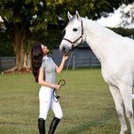 CRINIĒRE Bella Short Sleeve Show Shirt | Dove Gray - C R I N I Ē R E - Equiluxe Tack
