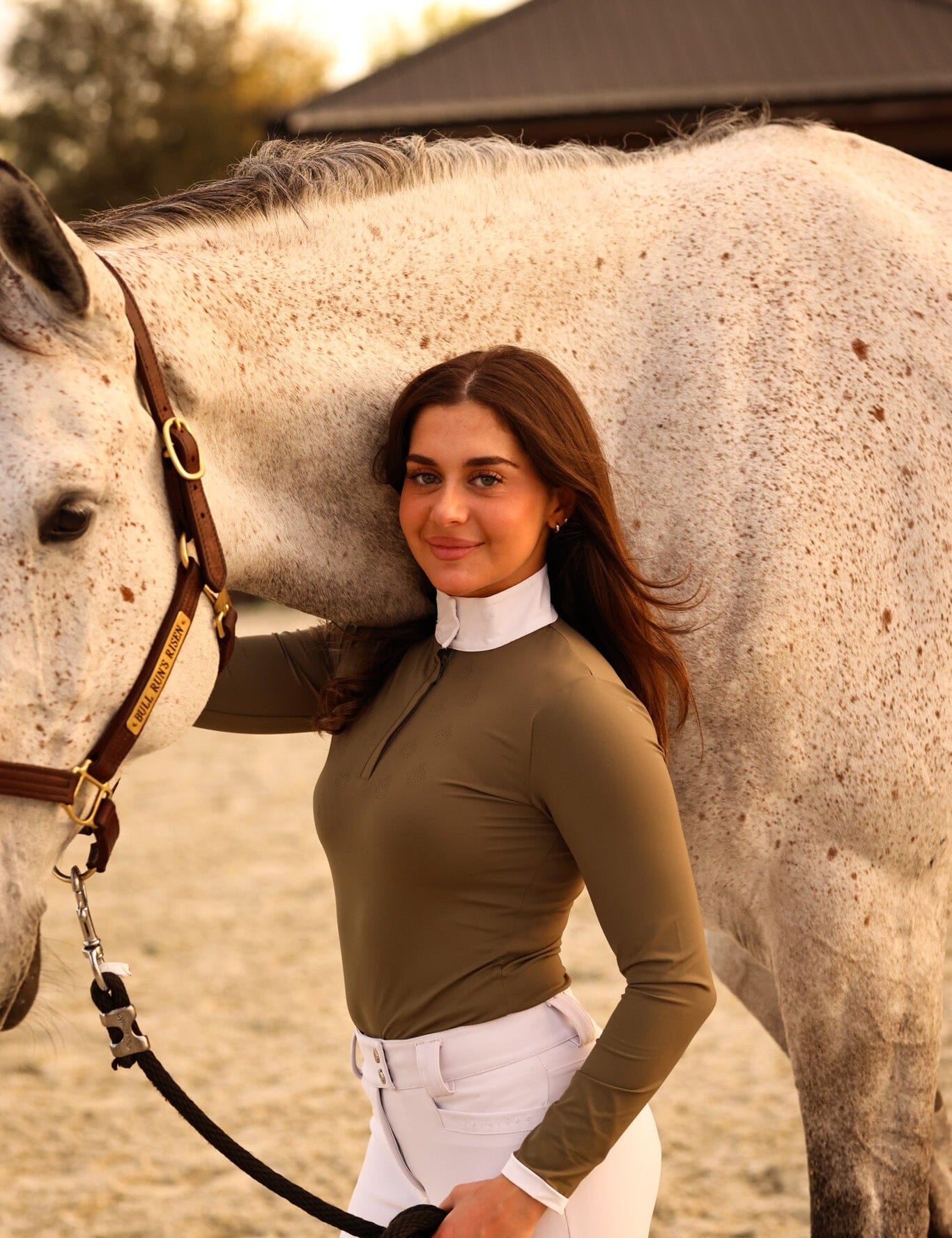 CRINIĒRE Bella Show Shirt | Forest Green - C R I N I Ē R E - Equiluxe Tack