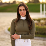 CRINIĒRE Bella Show Shirt | Forest Green - C R I N I Ē R E - Equiluxe Tack