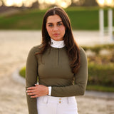CRINIĒRE Bella Show Shirt | Forest Green - C R I N I Ē R E - Equiluxe Tack