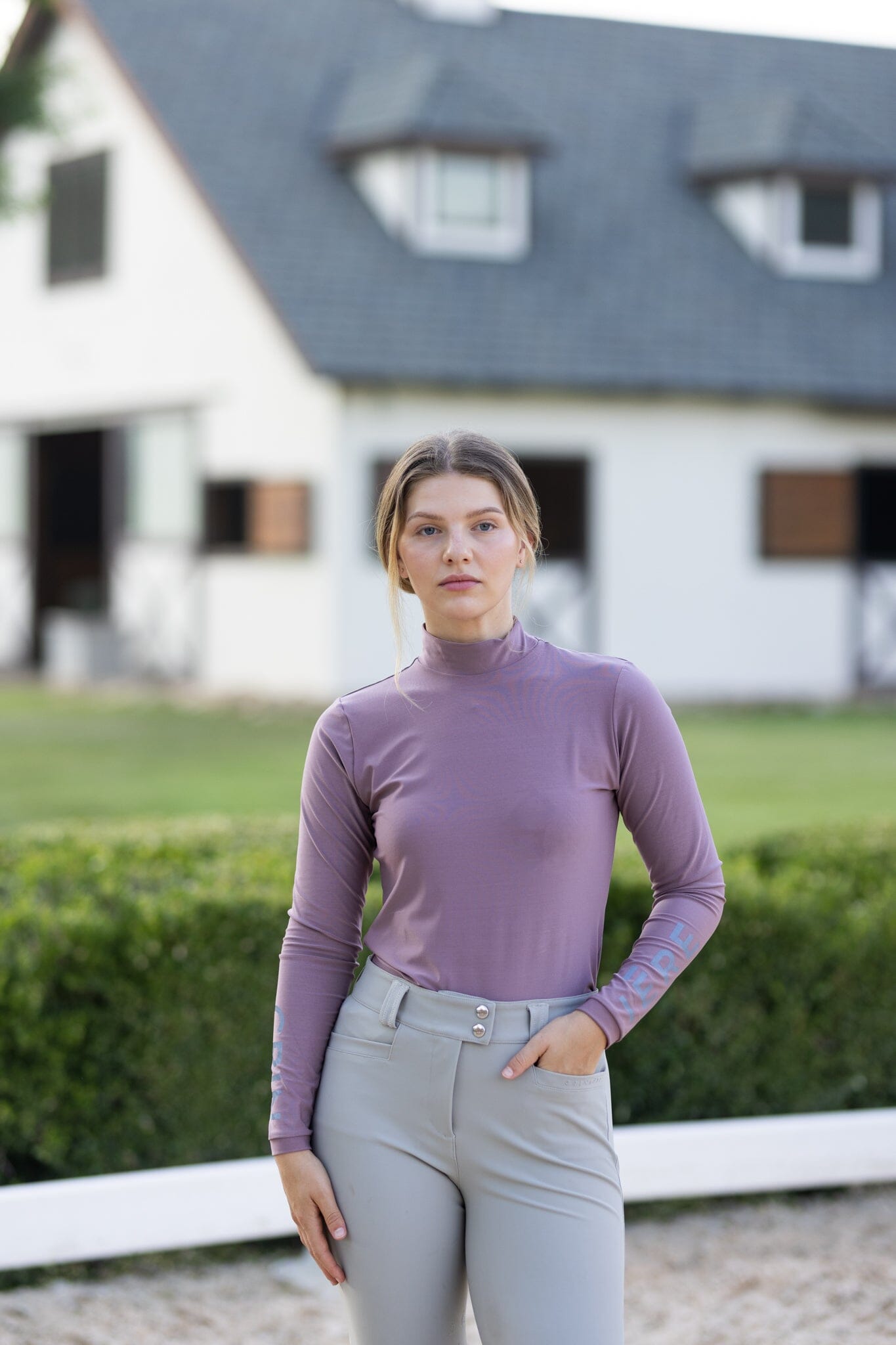 CRINIĒRE Bianca Shirt | Plum - C R I N I Ē R E - Equiluxe Tack