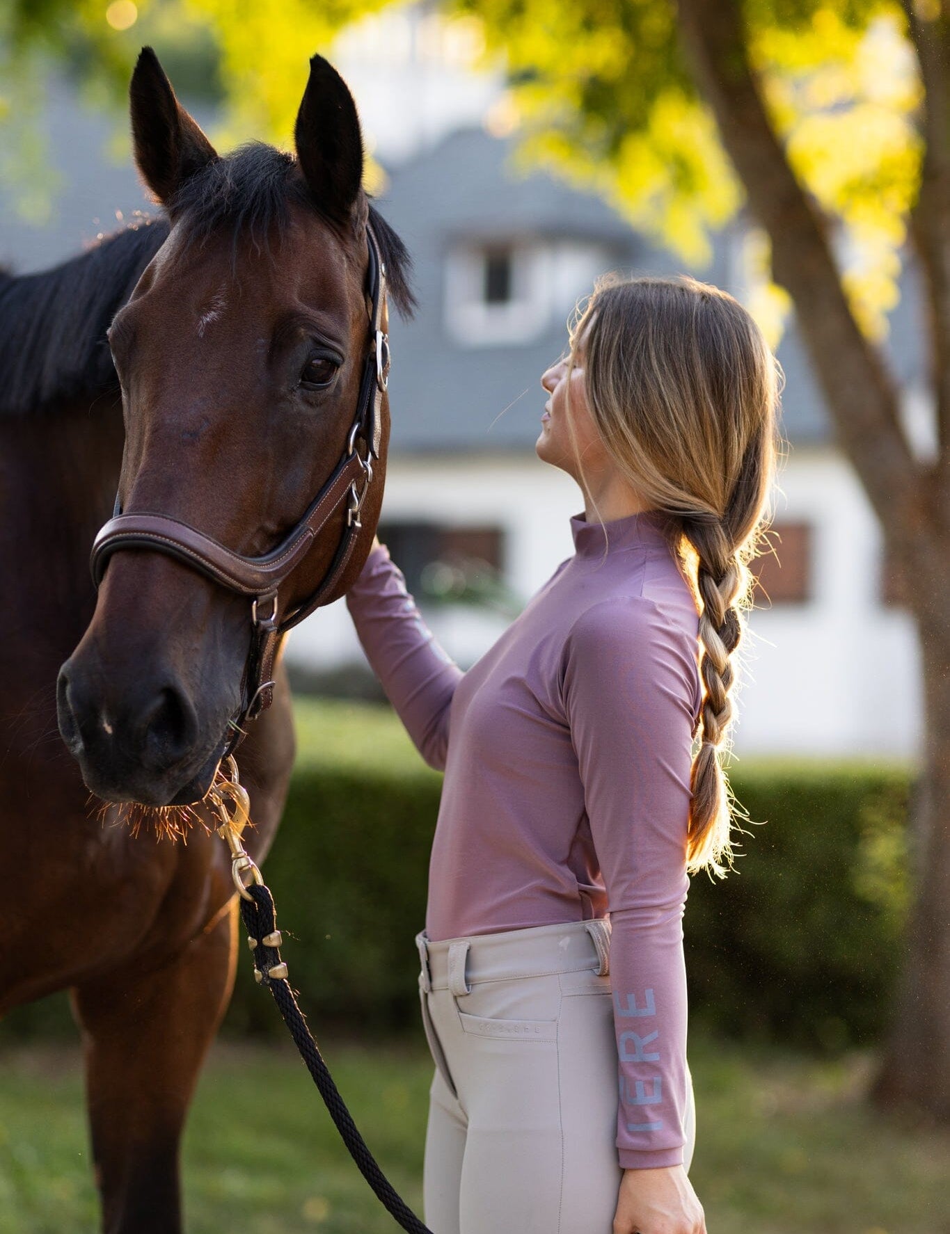 CRINIĒRE Bianca Shirt | Plum - C R I N I Ē R E - Equiluxe Tack