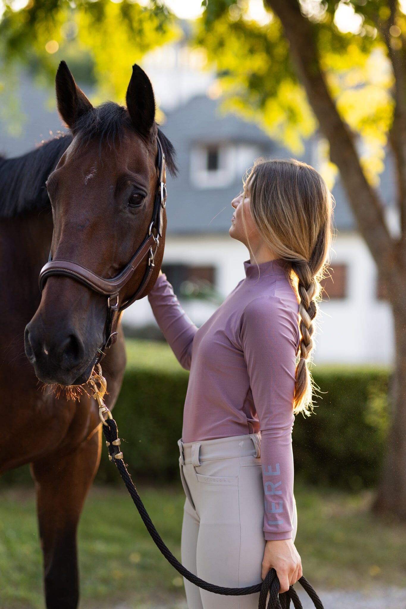 CRINIĒRE Bianca Shirt | Plum - C R I N I Ē R E - Equiluxe Tack
