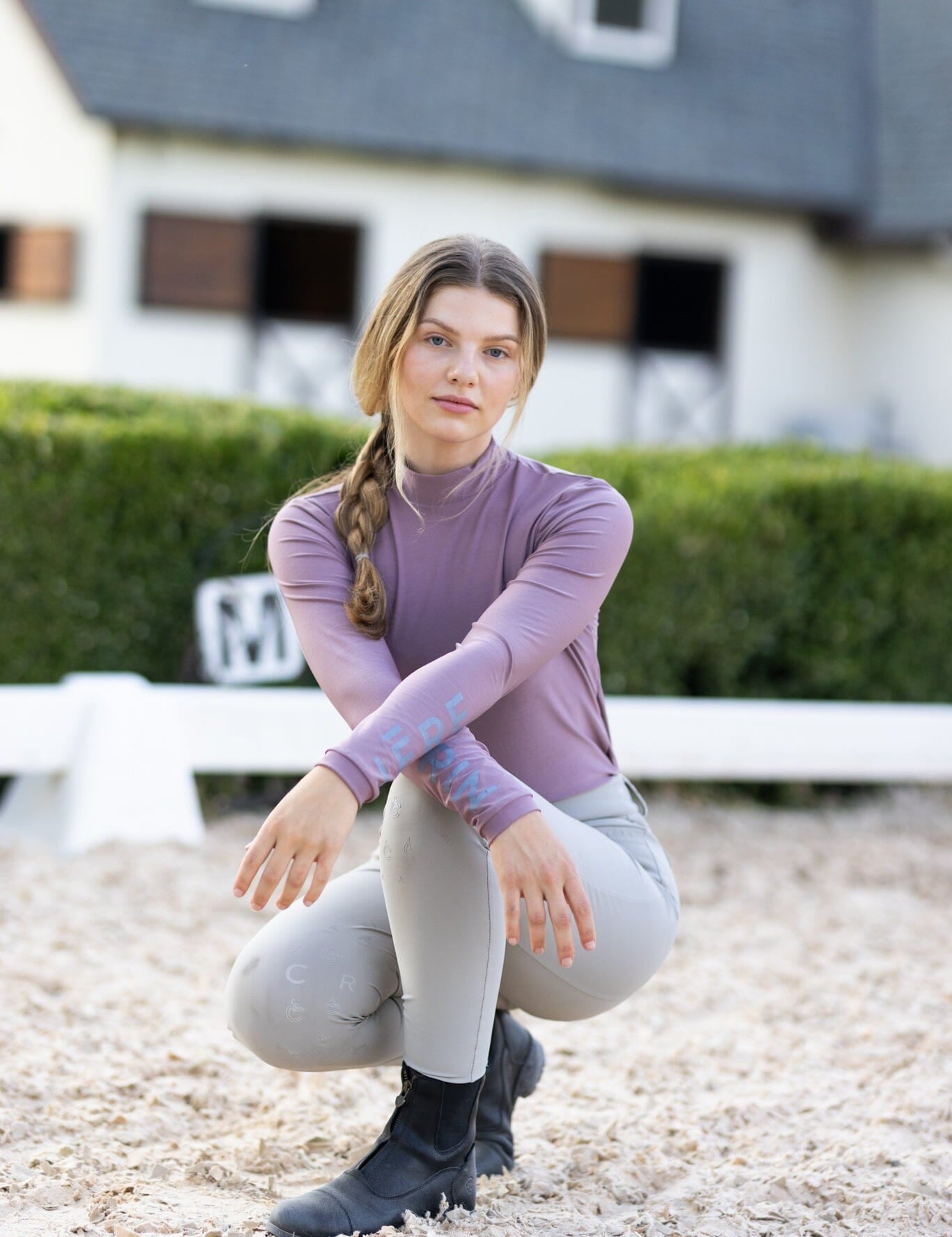CRINIĒRE Bianca Shirt | Plum - C R I N I Ē R E - Equiluxe Tack