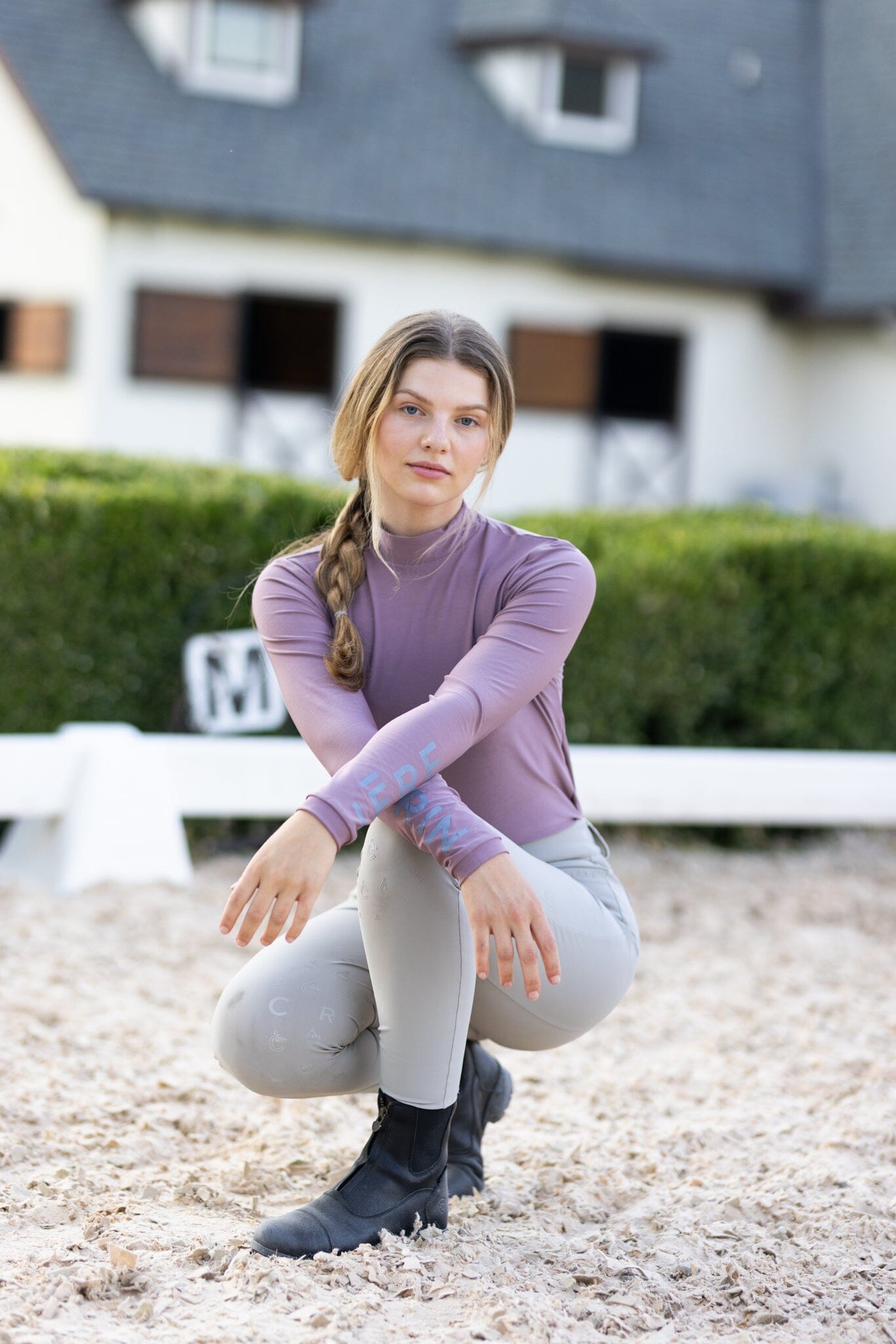 CRINIĒRE Bianca Shirt | Plum - C R I N I Ē R E - Equiluxe Tack