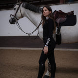 Criniere Black Long Sleeve Bianca Show Shirt - CriniereLife - Equiluxe Tack