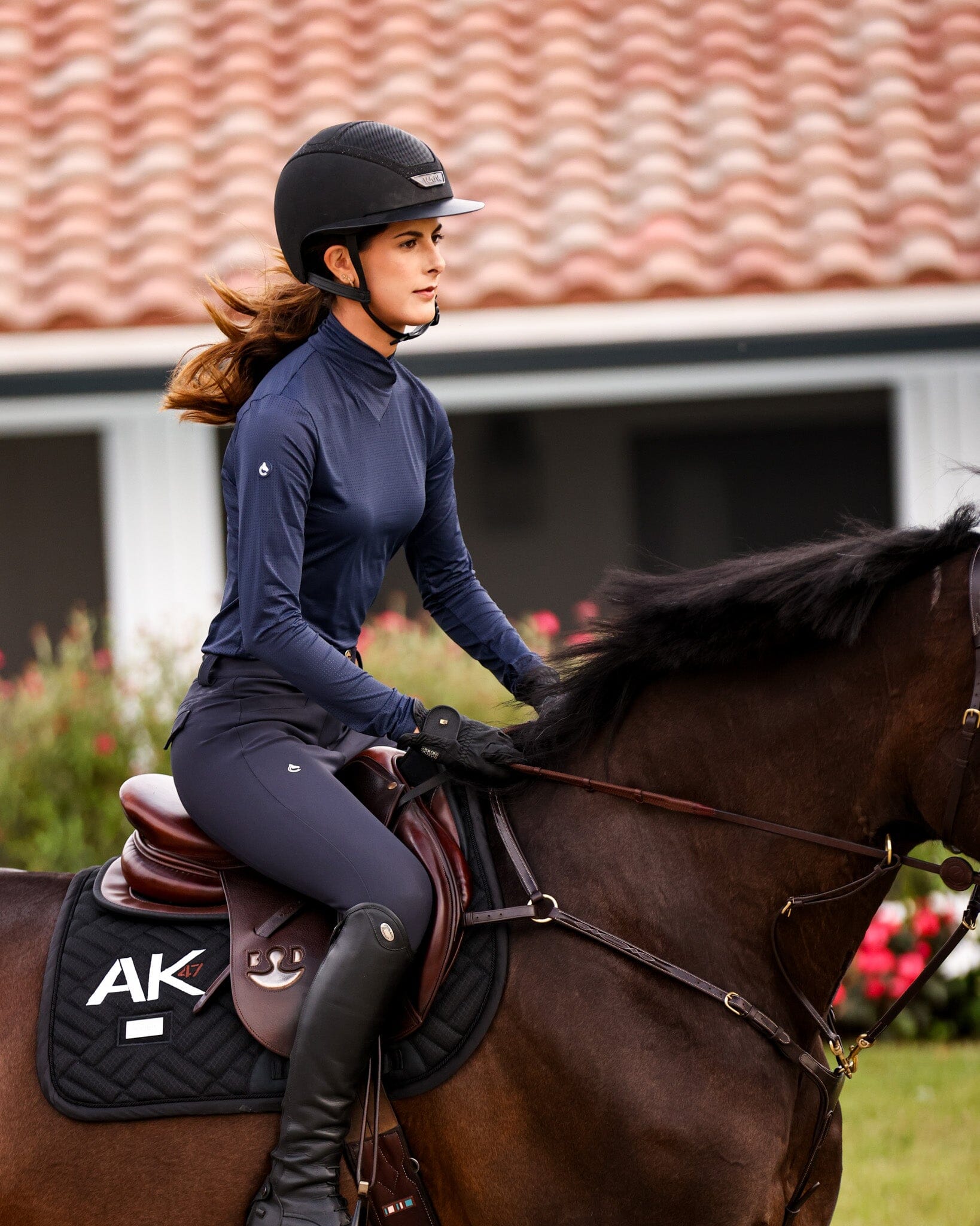 CRINIĒRE Brianne Lightweight Breeches | Navy - C R I N I Ē R E - Equiluxe Tack