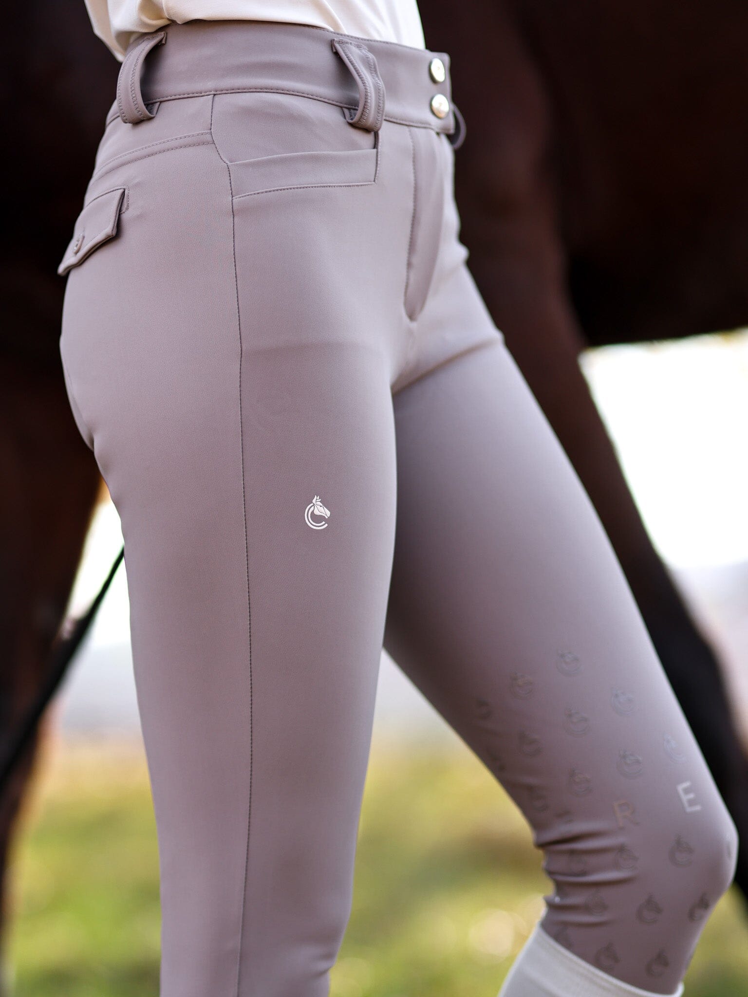 CRINIĒRE Brianne Lightweight Breeches | Taupe - C R I N I Ē R E - Equiluxe Tack