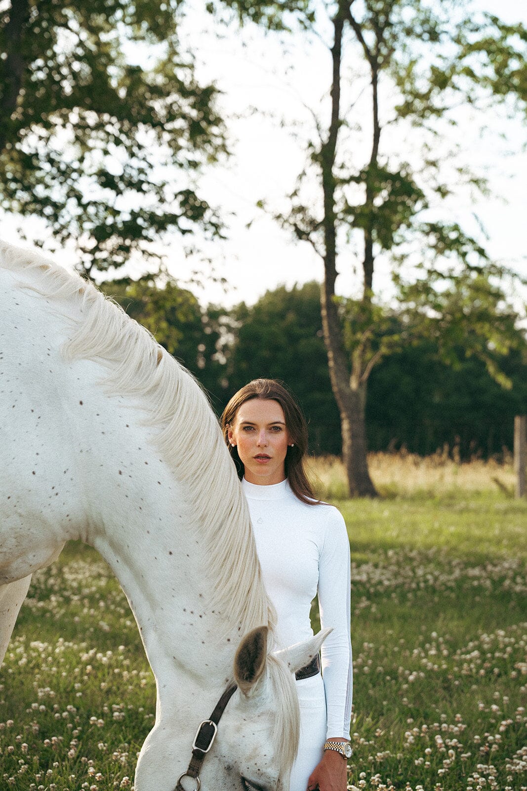CRINIERE Camille Show Shirt | White - CriniereLife - Equiluxe Tack