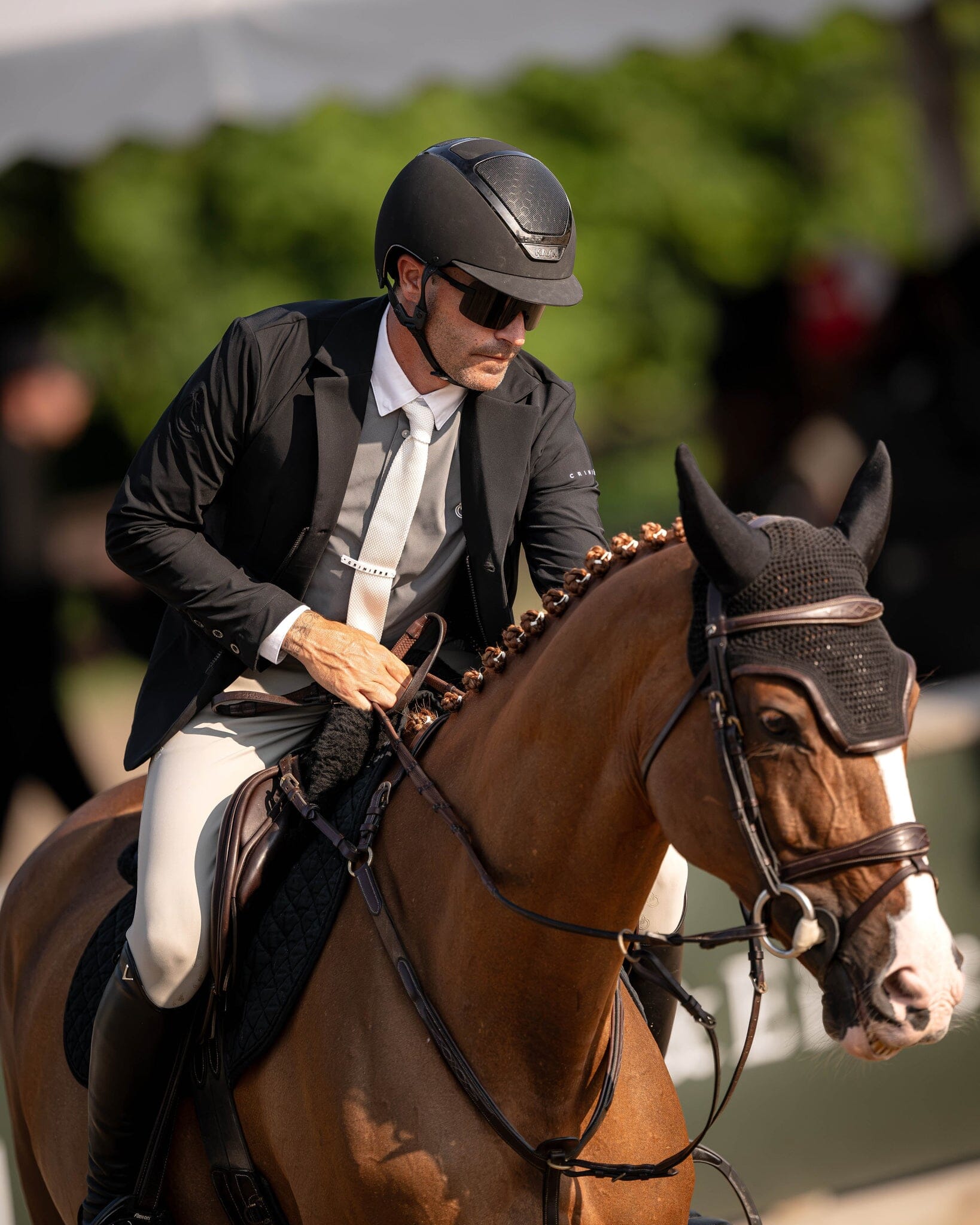 CRINIERE Charles Mens Show Shirt | Stone - Equiluxe Tack